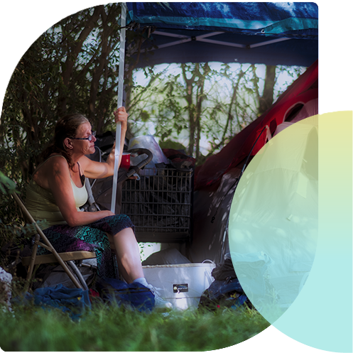 Happy nonprofit volunteer