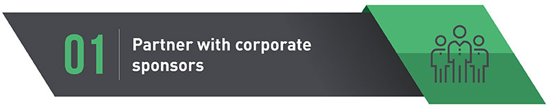 Charity Auction tip #1: Partner with corporate sponsors