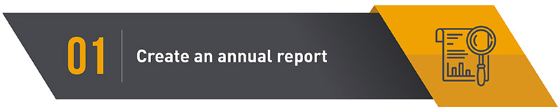 1. Create An Annual Report
